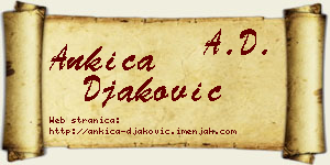 Ankica Đaković vizit kartica